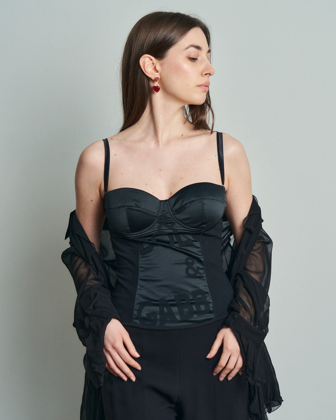 Bustino Lingerie Dolce&Gabbana con coppe in raso