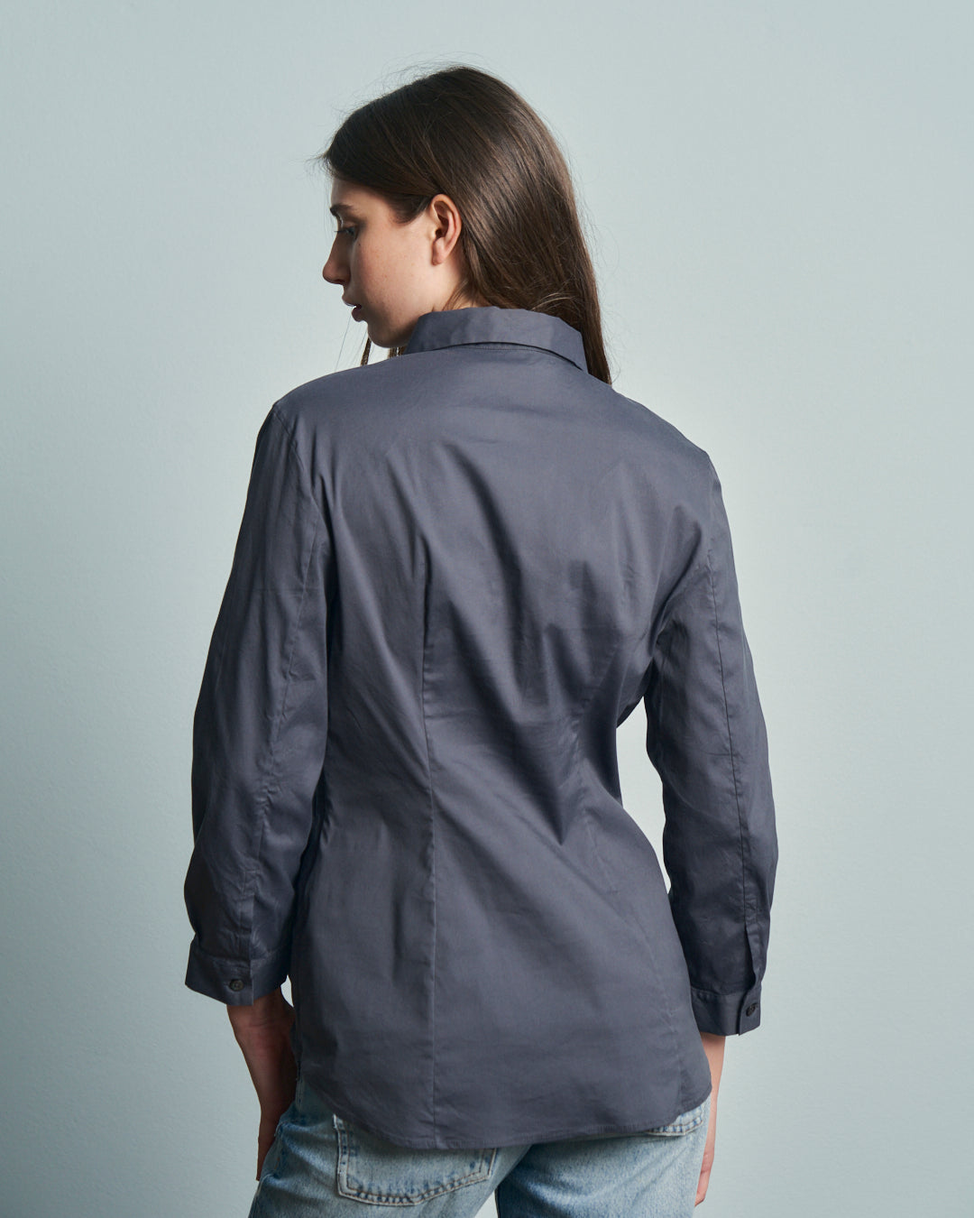 Camicia Prada grigia popeline elasticizzato