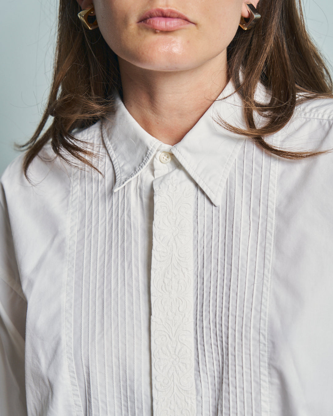 Camicia Replay cotone ricamata