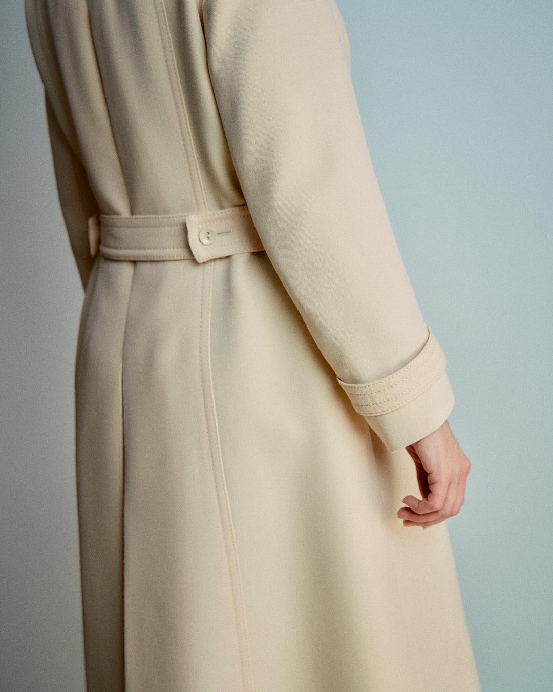 Cappotto in lana panna Rosier Milano