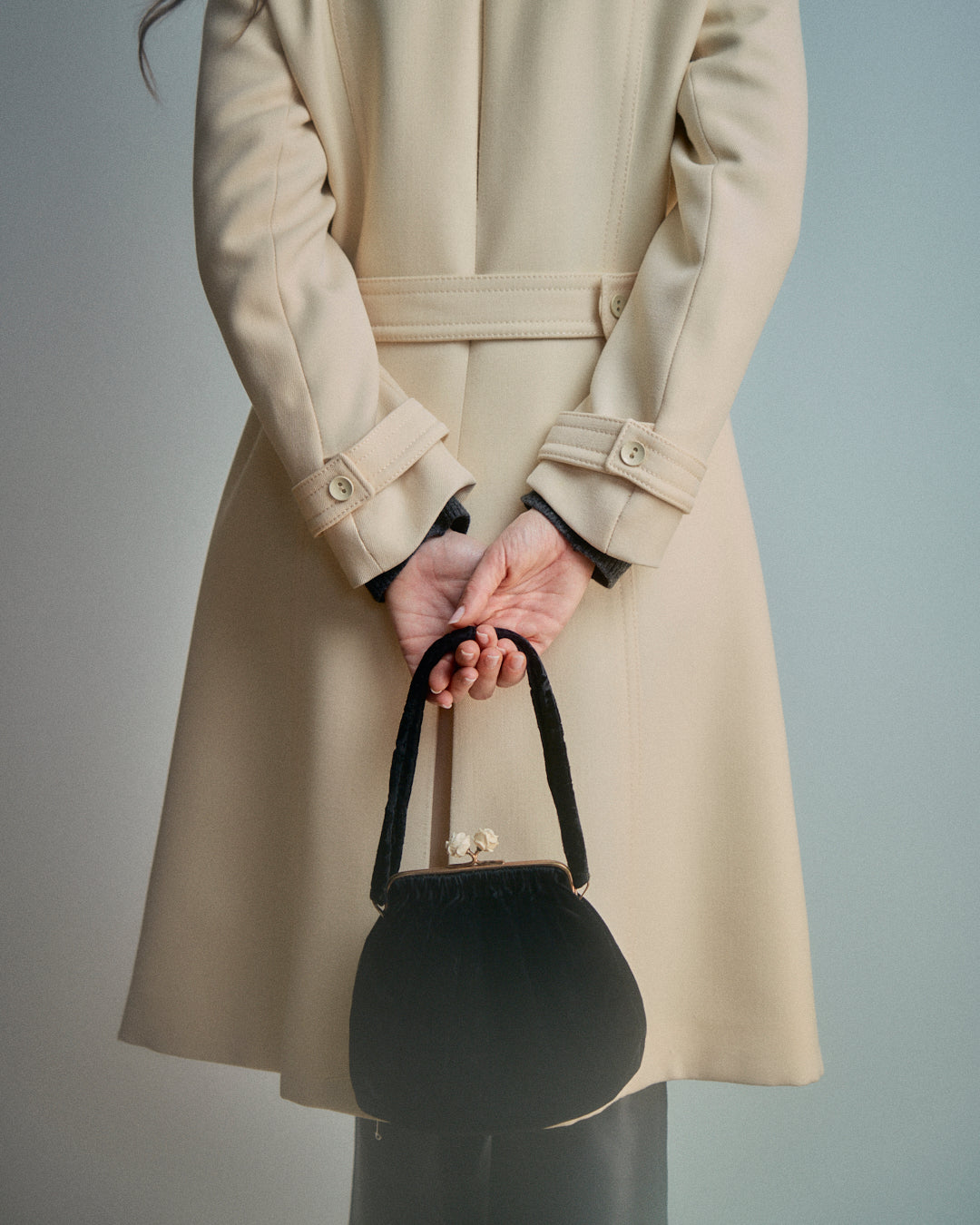 Cappotto in lana panna Rosier Milano