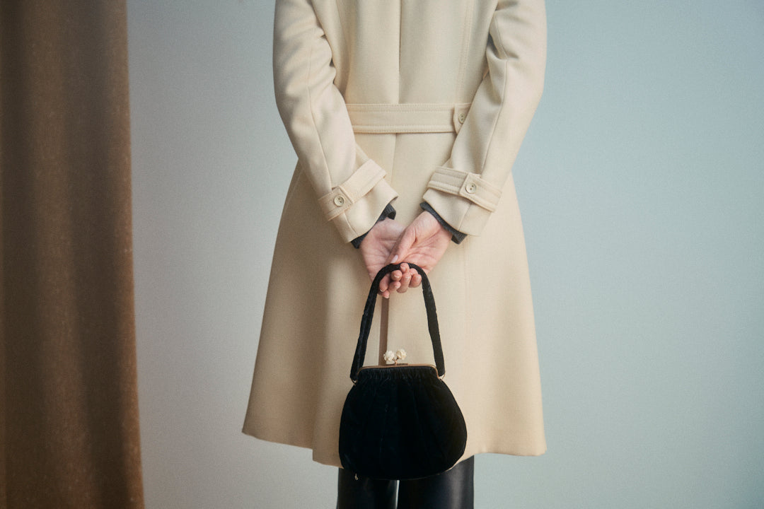 Cappotto in lana panna Rosier Milano