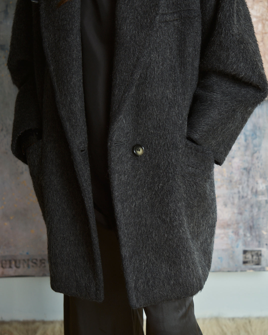 Cappotto Marella corto in lana di LAMA e lana