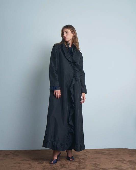 Cappotto leggero anni 70 in taffeta