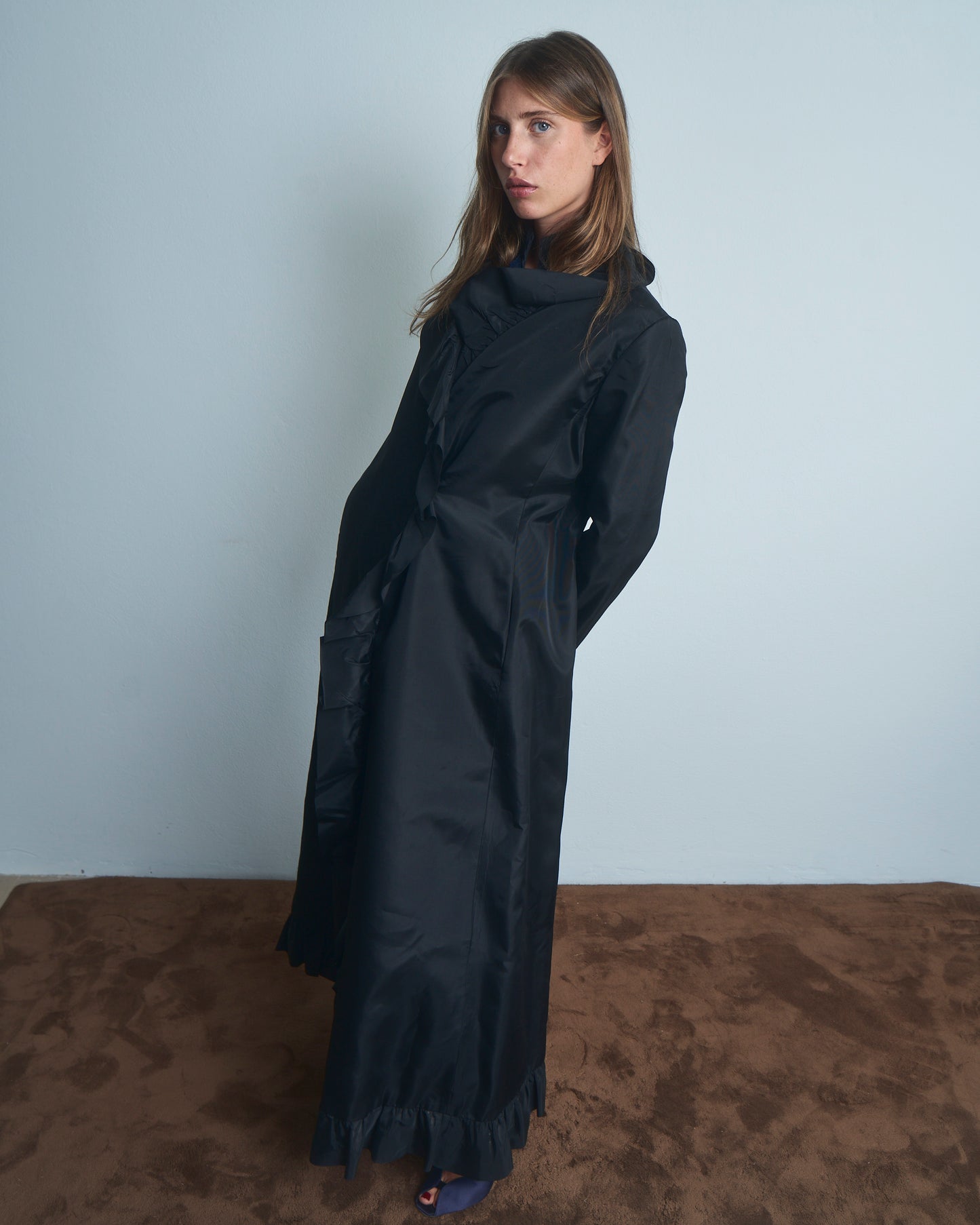 Cappotto leggero anni 70 in taffeta