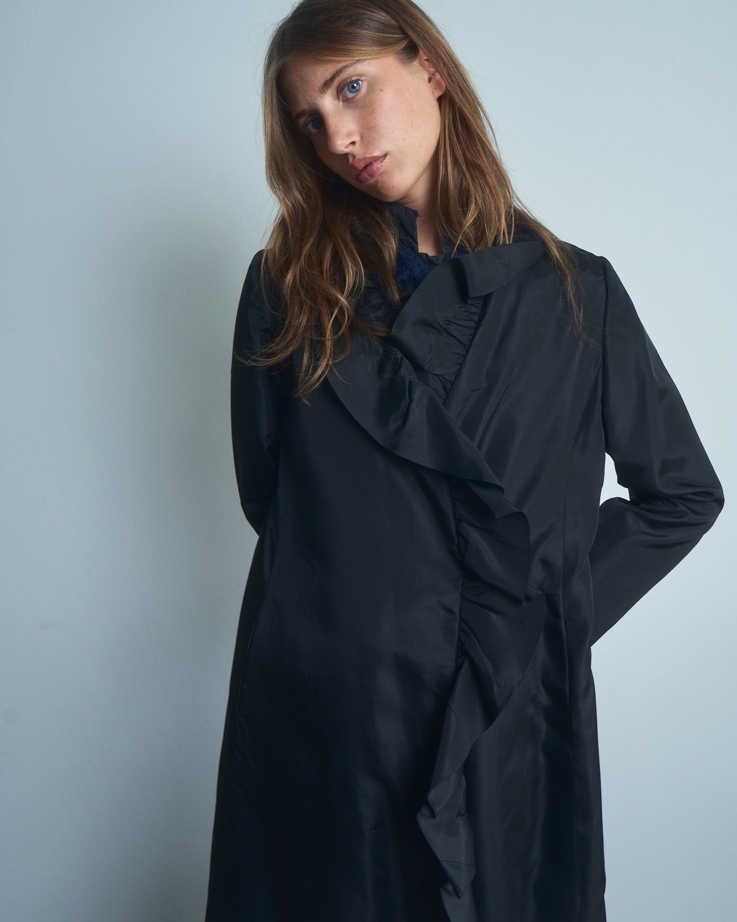 Cappotto leggero anni 70 in taffeta
