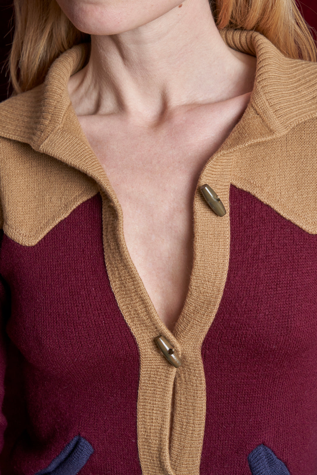 Cardigan YSL Yves Saint Laurent anni 70 western