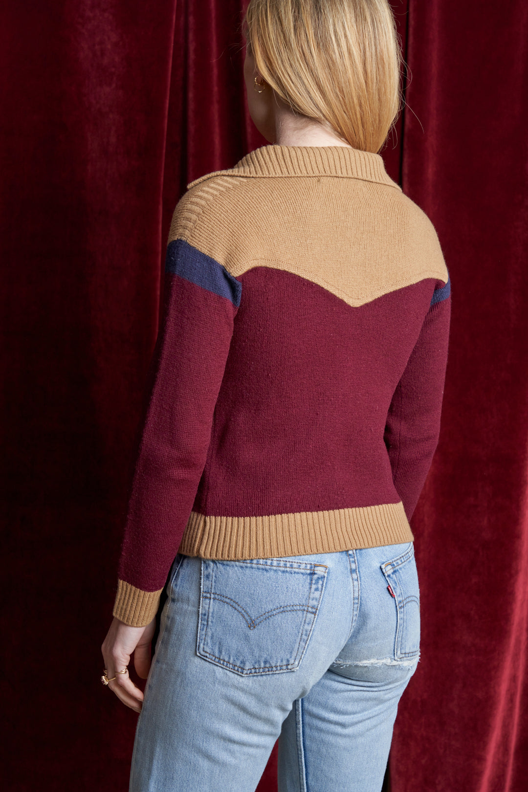 Cardigan YSL Yves Saint Laurent anni 70 western
