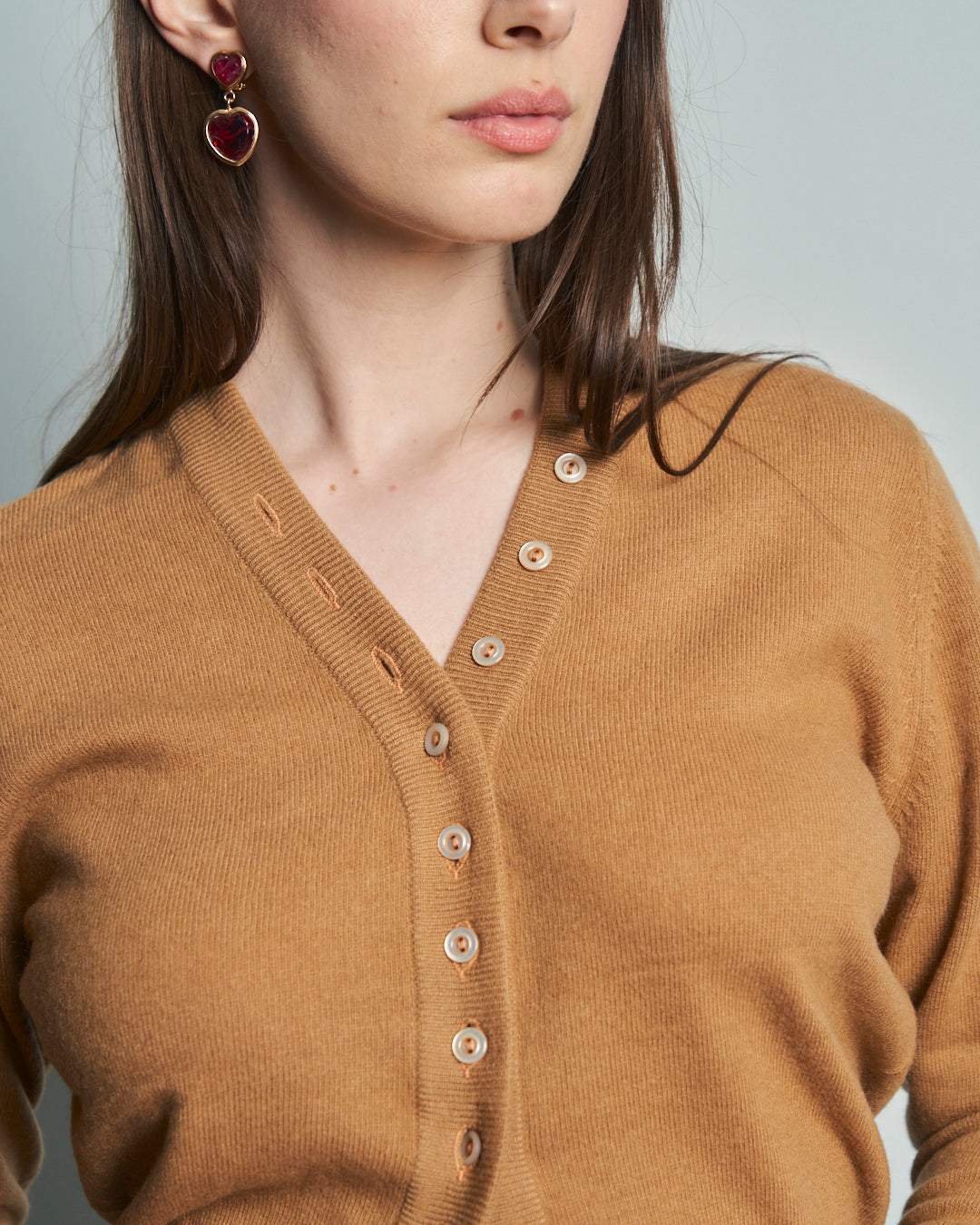 Cardigan anni 50 in cashmere firmato Saks Fifth Avenue