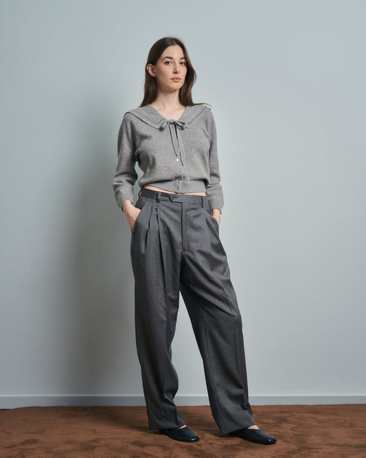 Cardigan in cashmere anni 50 Dalton americano con collo marinaio