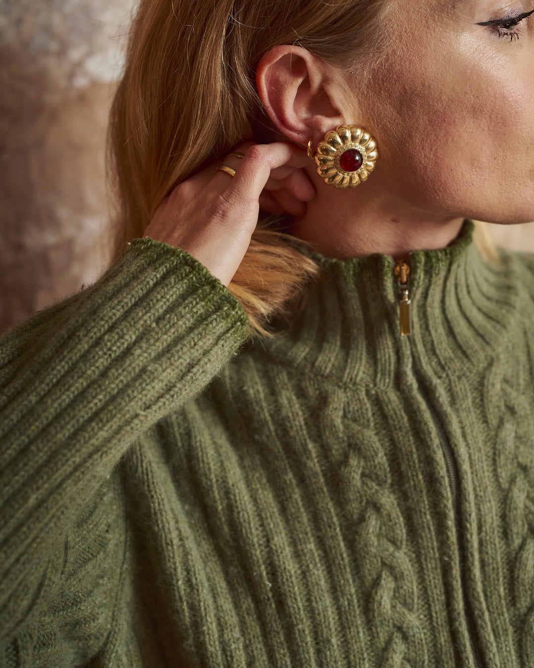 Cardigan in lana e angora