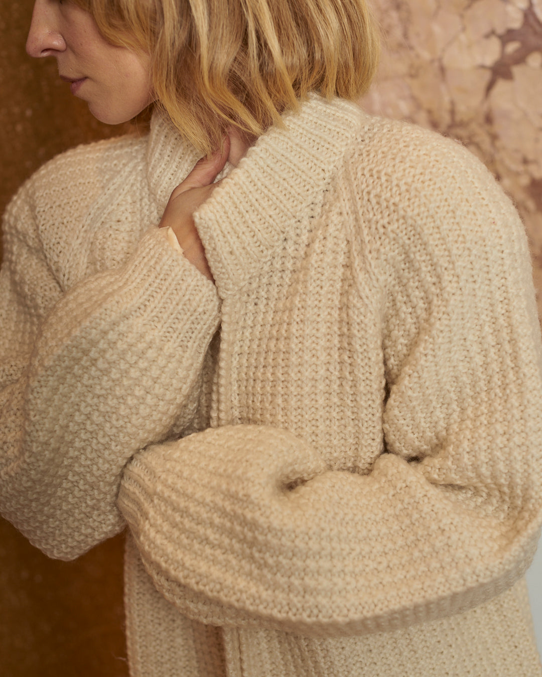 Cardigan lungo in lana