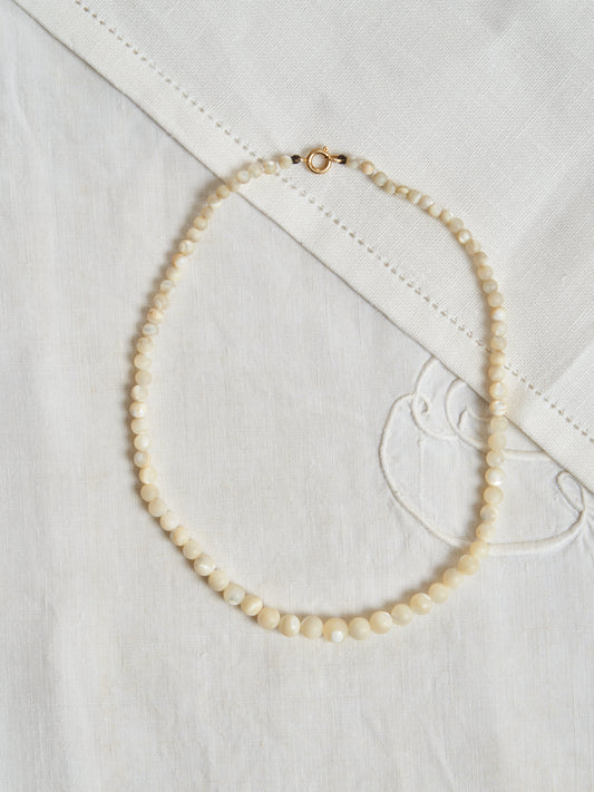 Collana girocollo in vera madreperla vintage