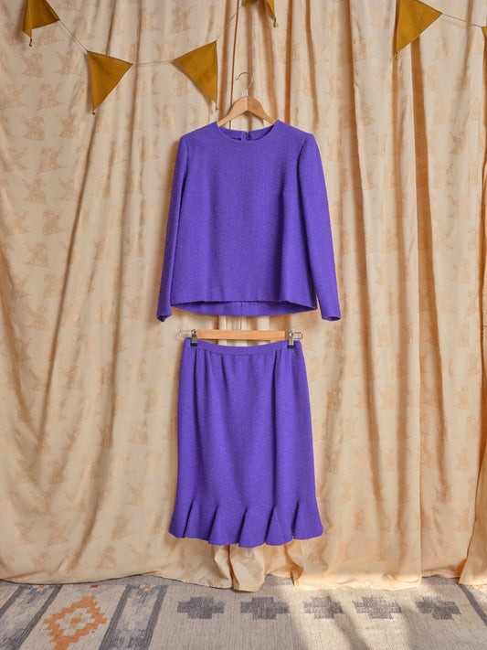 Completo in lana boucle sartoriale