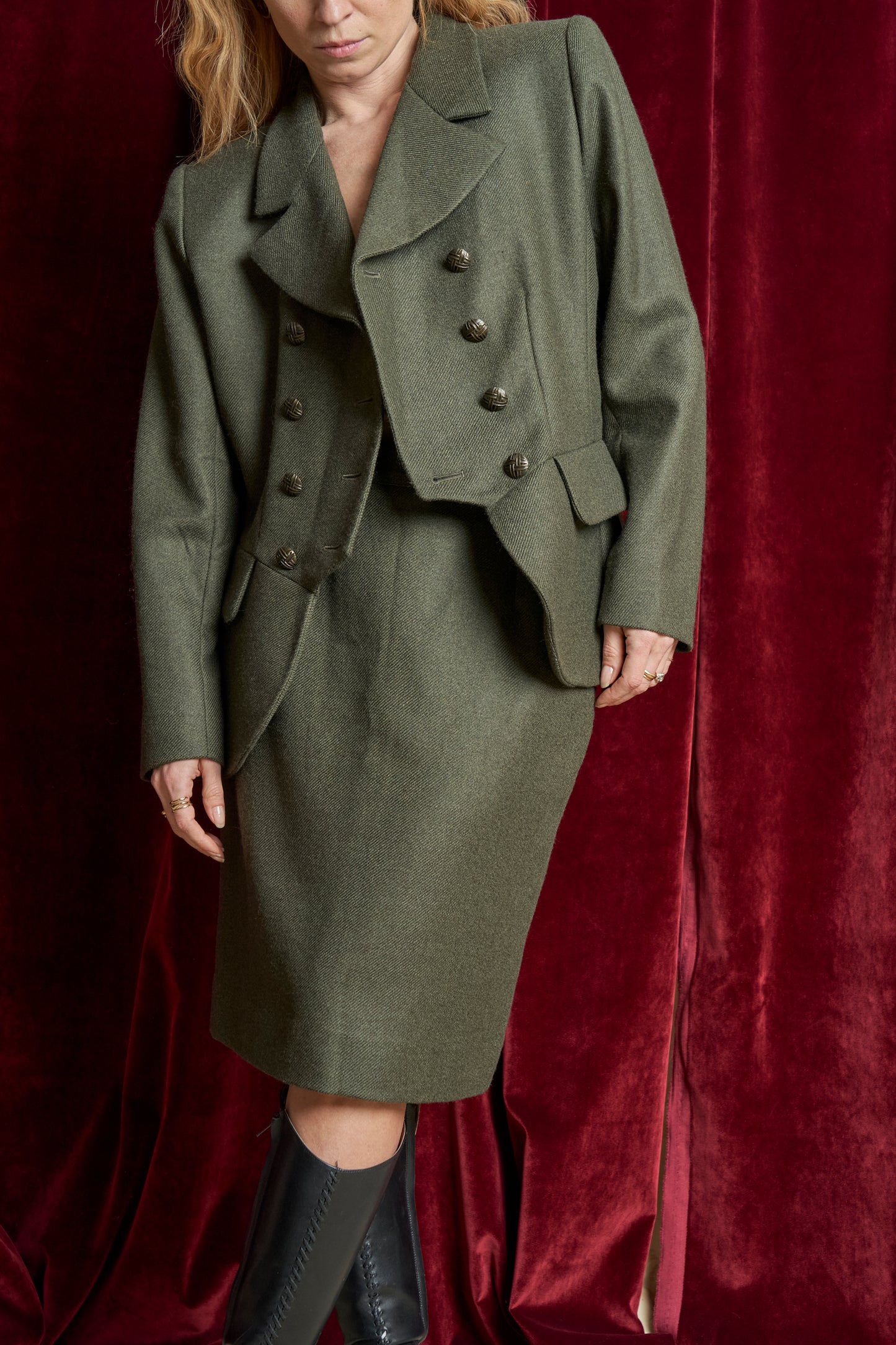 Completo Tailleur firmato "YSL" doppio petto
