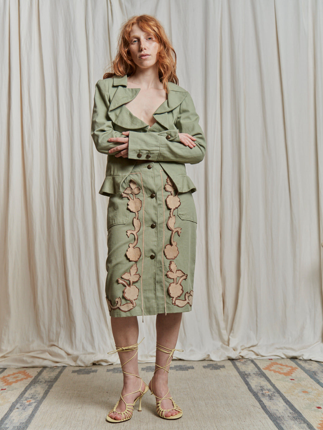 Sandali Bottega Veneta in pelle laced up