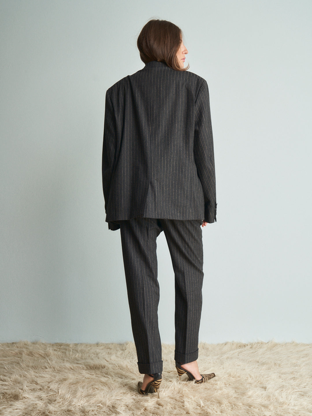 Completo Polo Ralph Lauren in lana gessato maschile