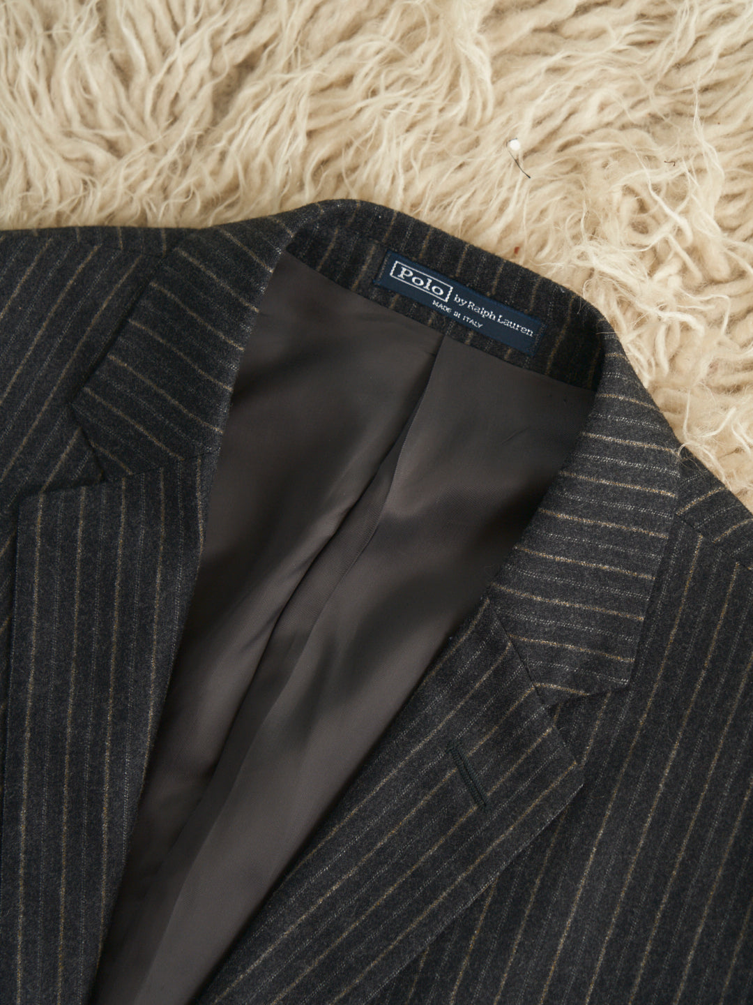 Completo Polo Ralph Lauren in lana gessato maschile