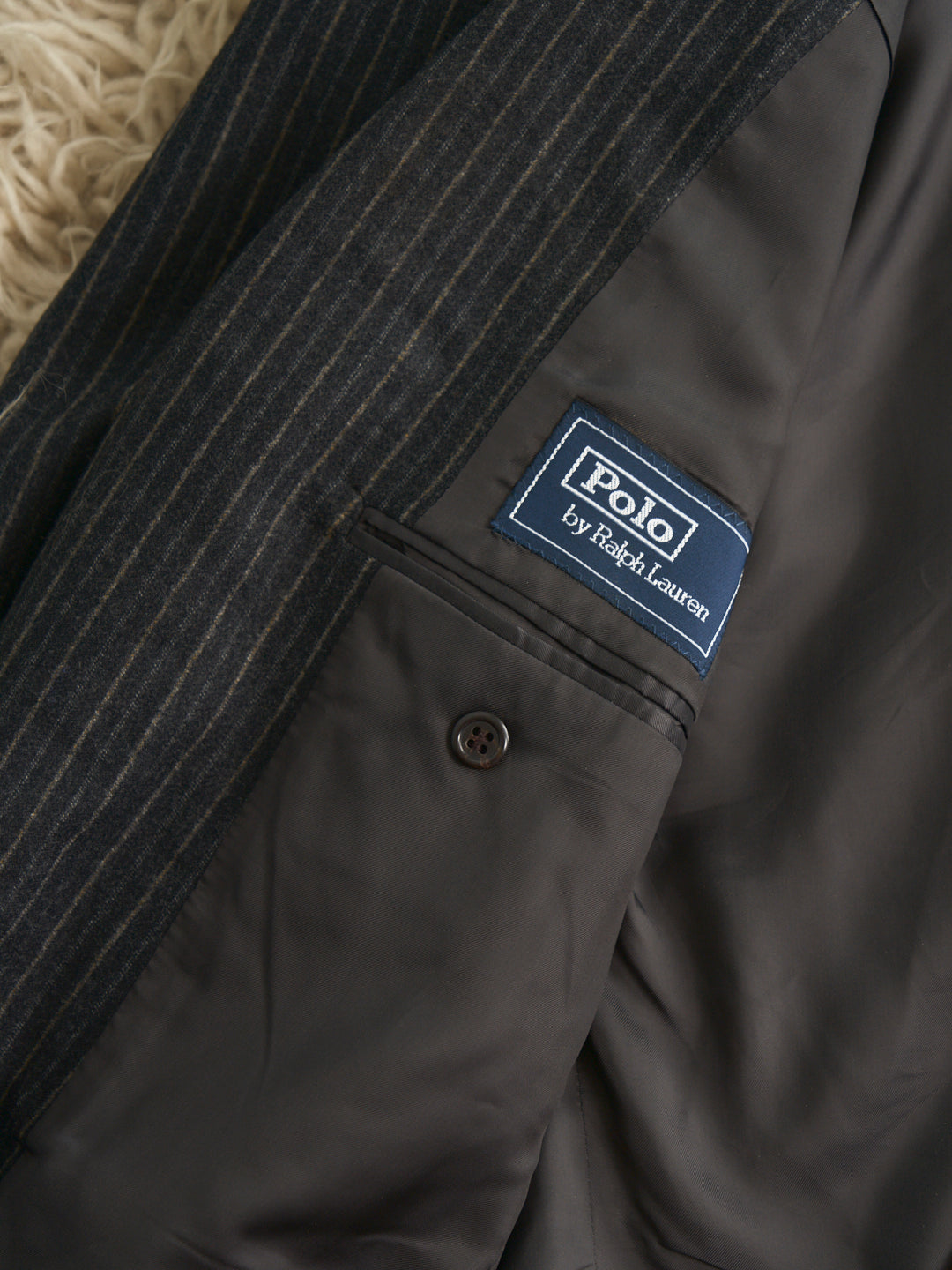 Completo Polo Ralph Lauren in lana gessato maschile