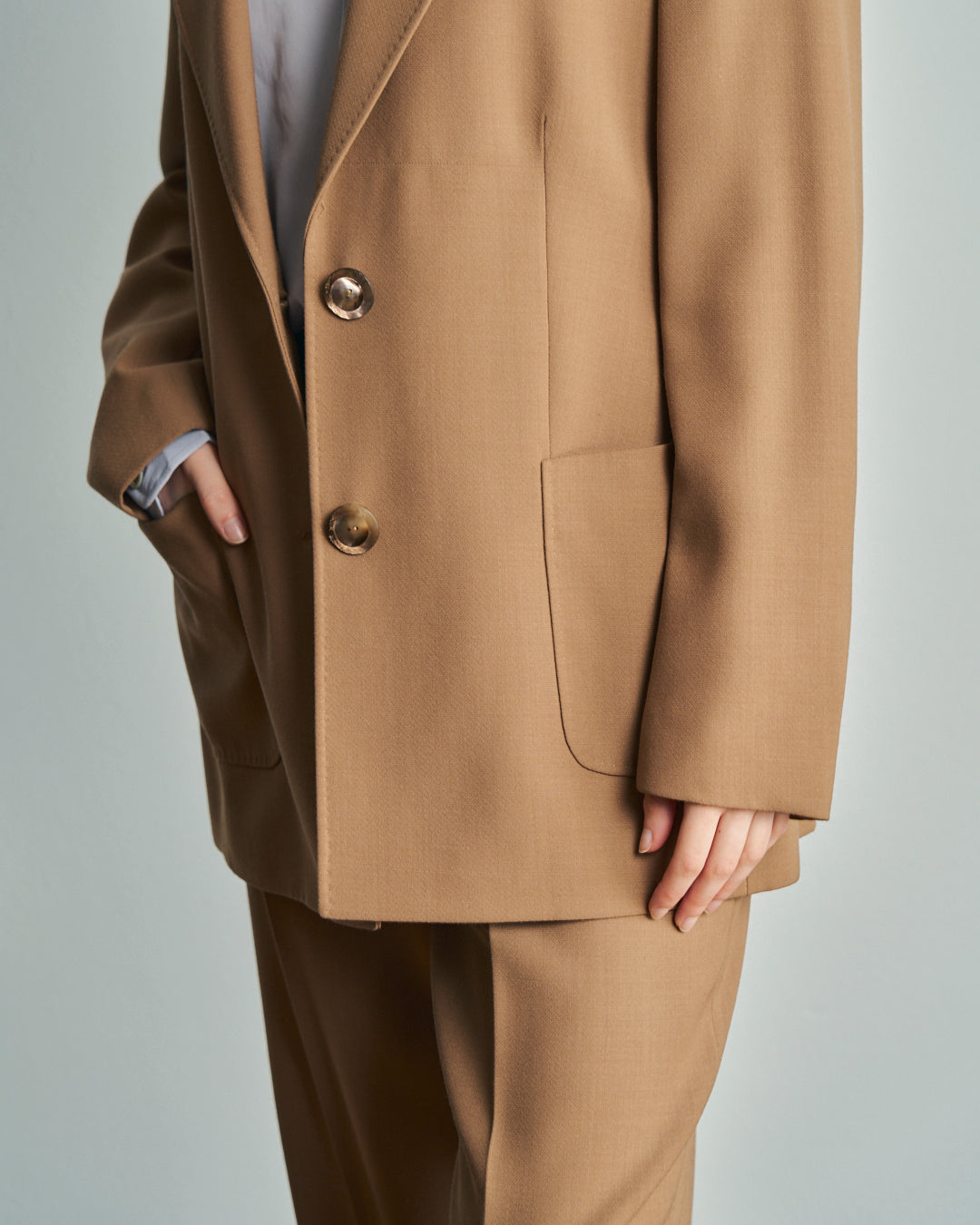 Completo In lana cammello sartoriale anni 80