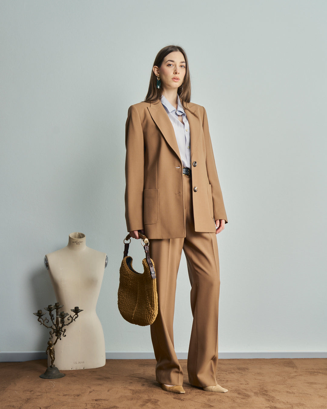 Completo In lana cammello sartoriale anni 80