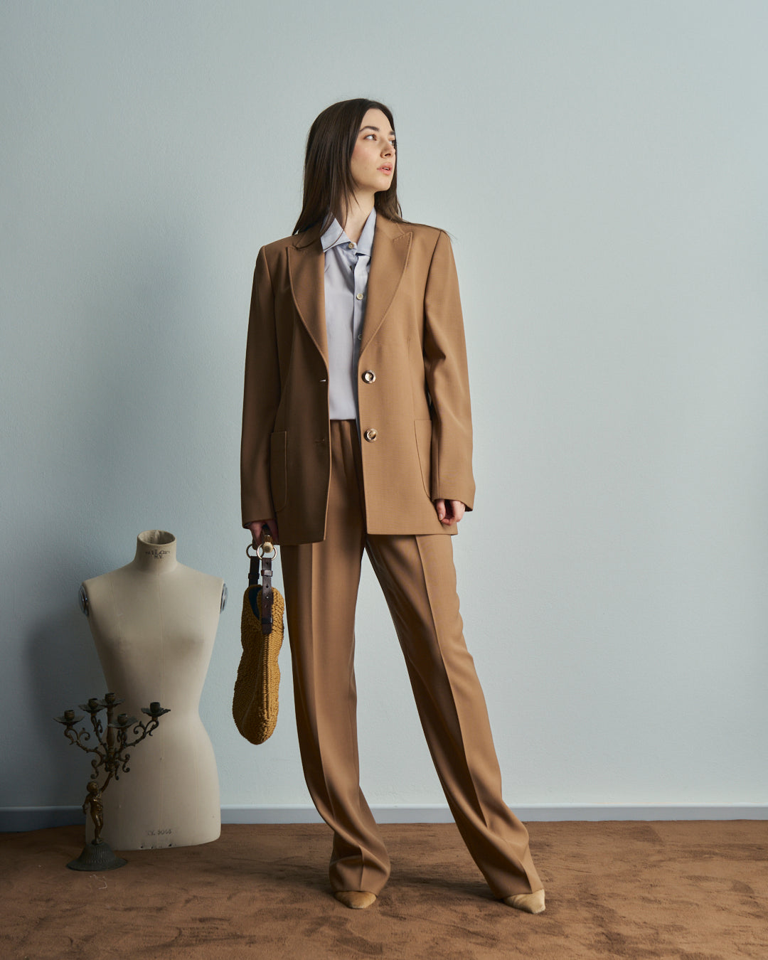 Completo In lana cammello sartoriale anni 80