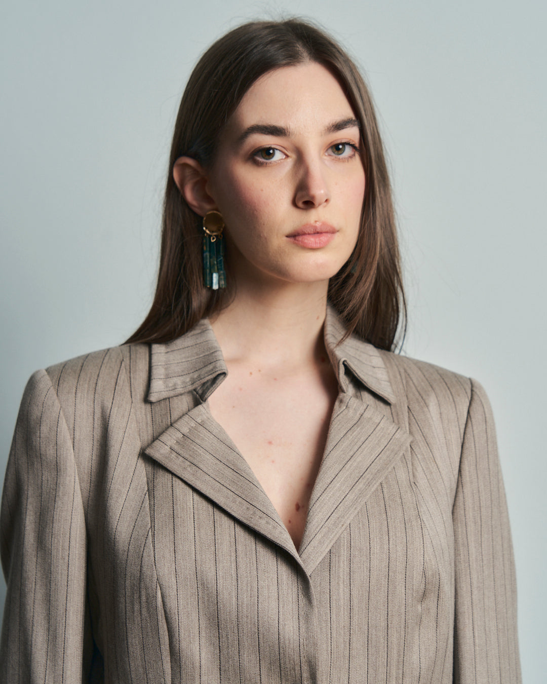 Completo In lana Tessuto Valentino sartoriale gessato anni 80