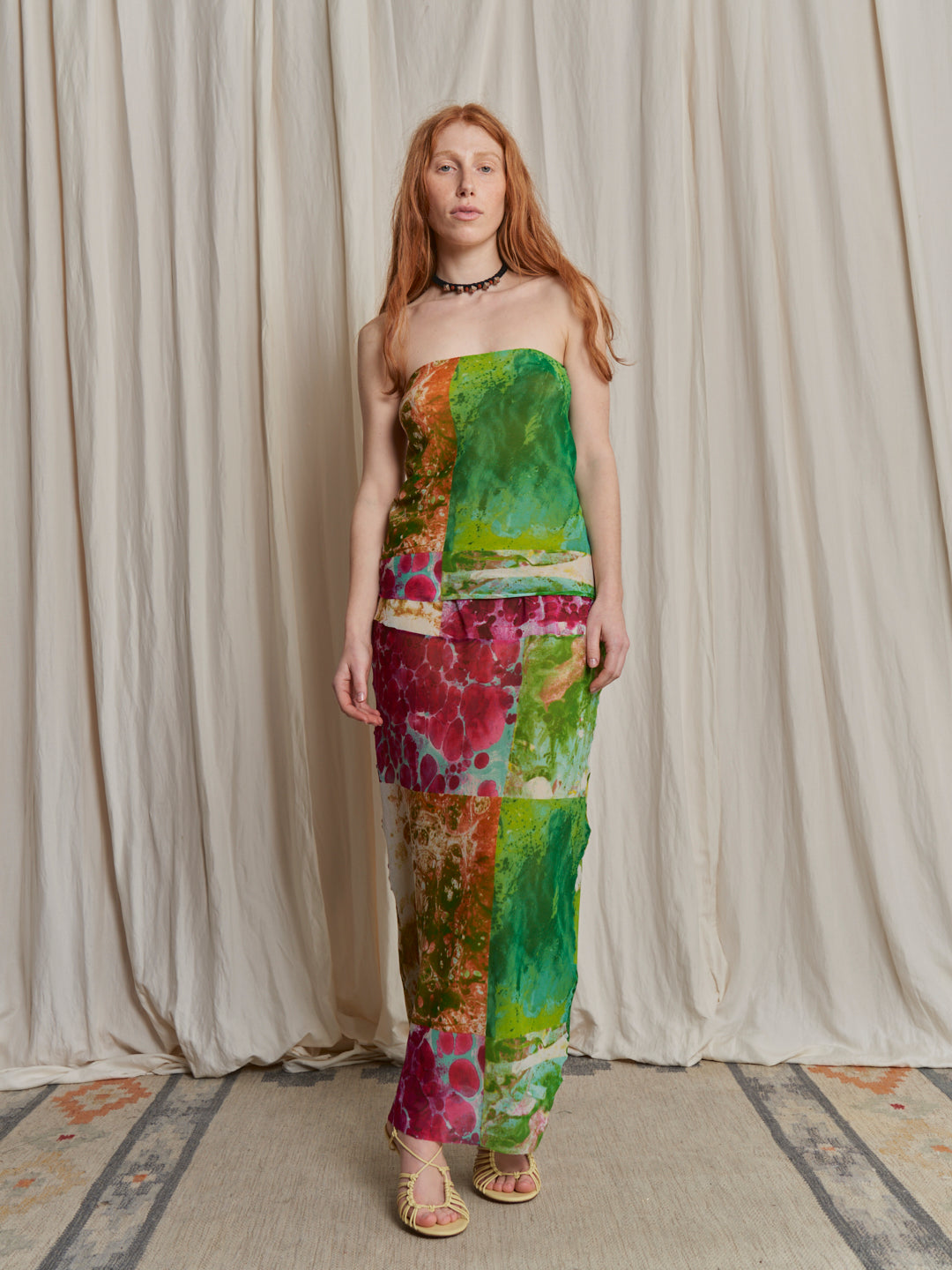 Completo sartoriale realizzato da Montanaro Vintage con tulle Jean Paul Gaultier vintage