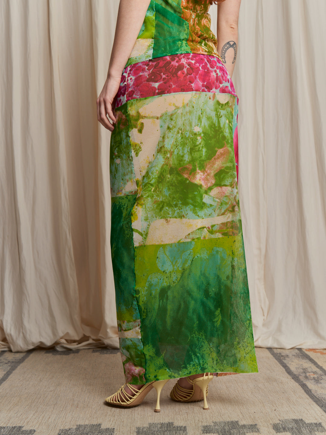Completo sartoriale realizzato da Montanaro Vintage con tulle Jean Paul Gaultier vintage