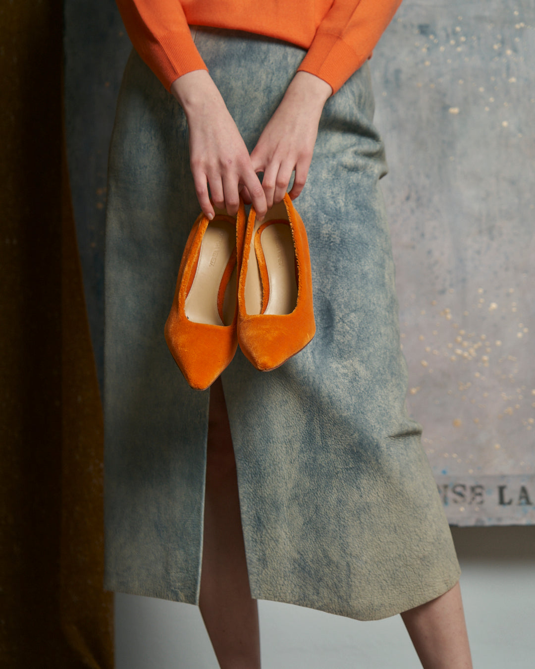Decolleté Bottega Veneta Carpet Arancio