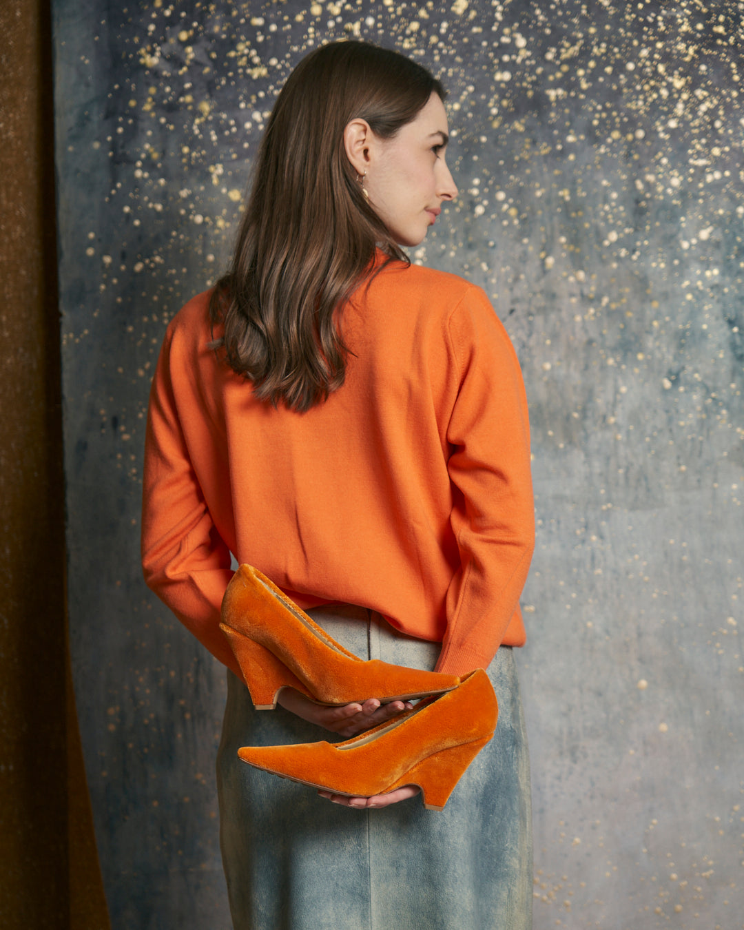 Decolleté Bottega Veneta Carpet Arancio