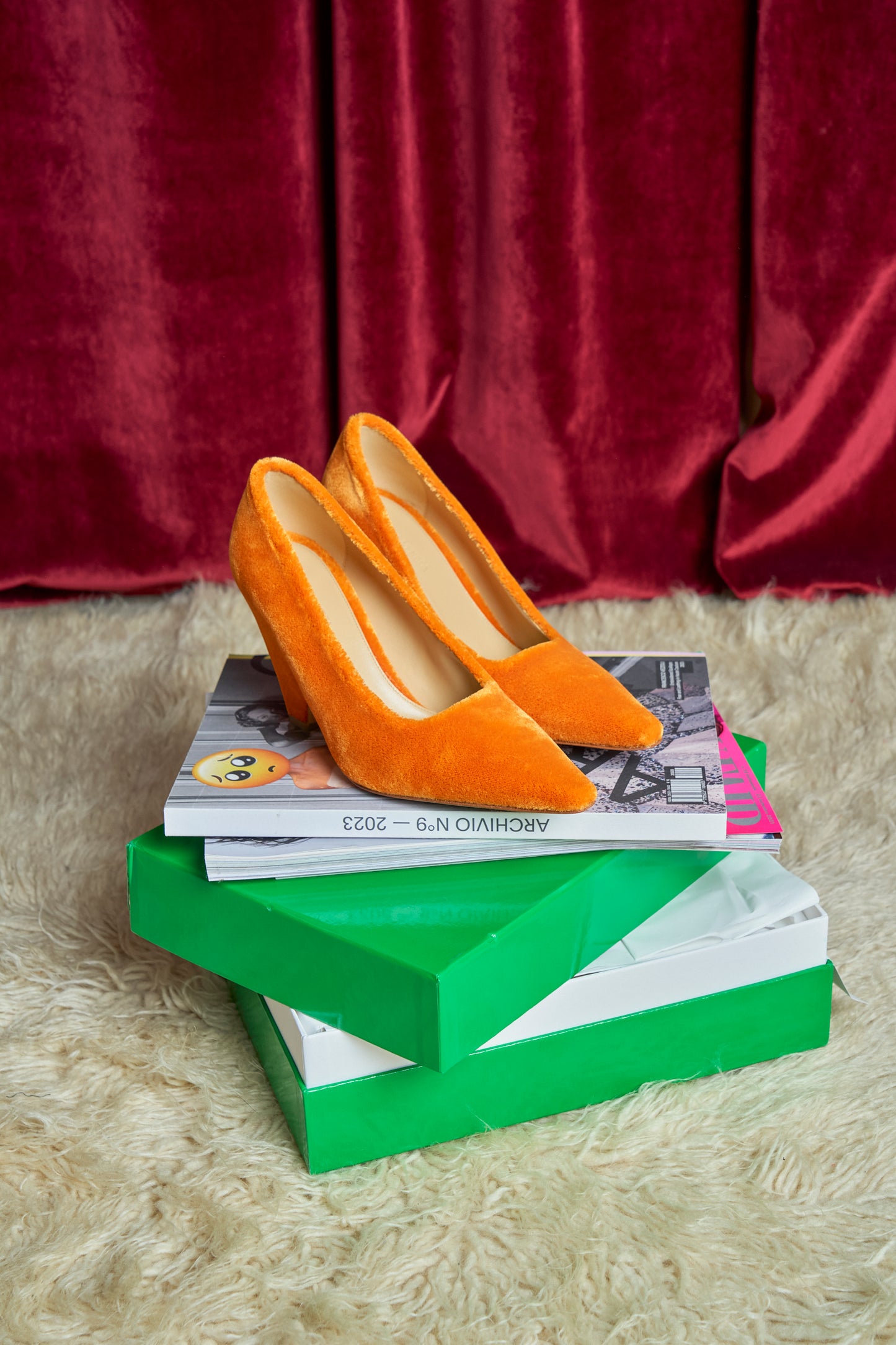 Decolleté Bottega Veneta Carpet Arancio