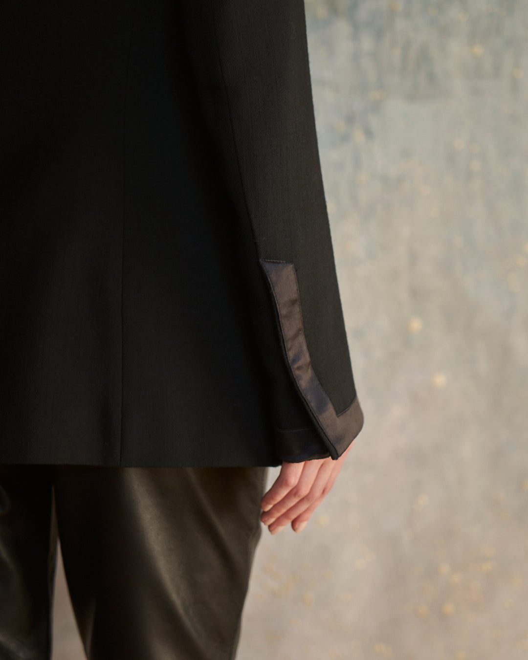 Blazer Paul Smith nero con profili in raso