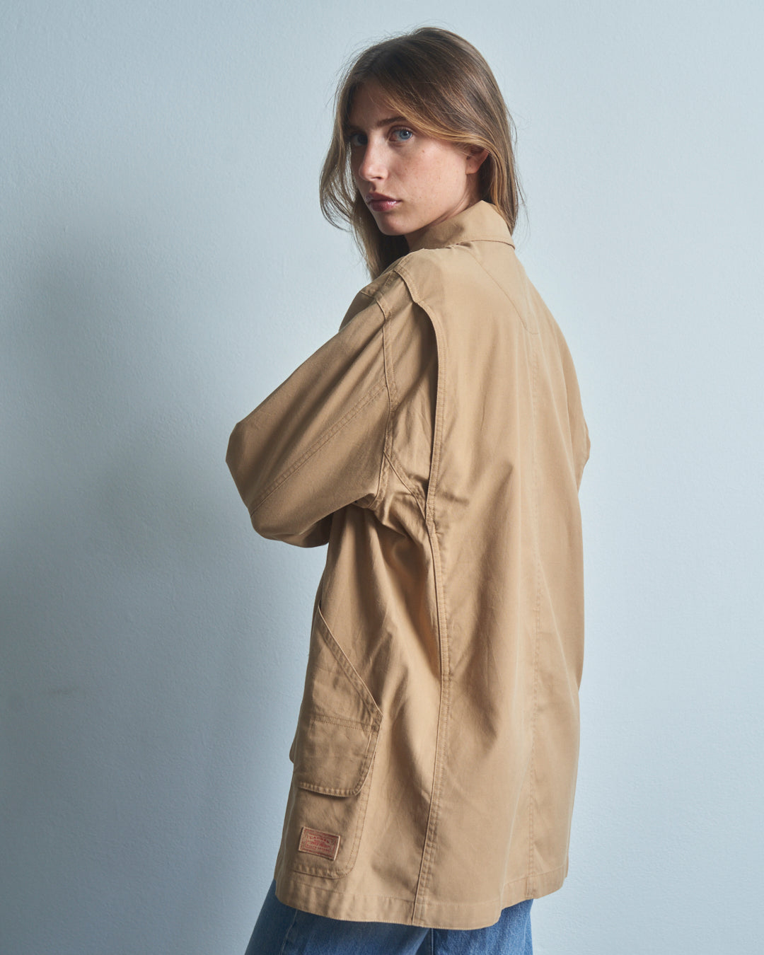 Giacca Ralph Lauren sabbia modello workwear