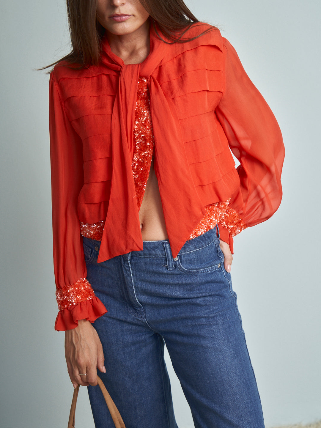 Giacca  o blusa anni 70 sartoriale realizzata a mano e macchina.