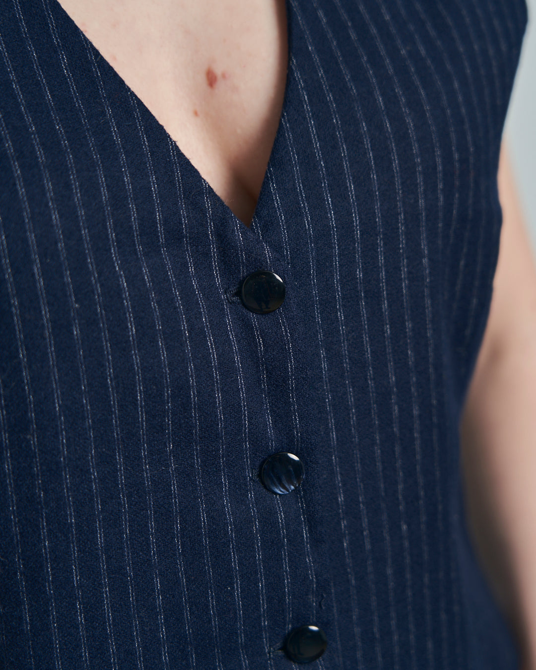 Gilet sartoriale in lana con fodera firmata Valentino