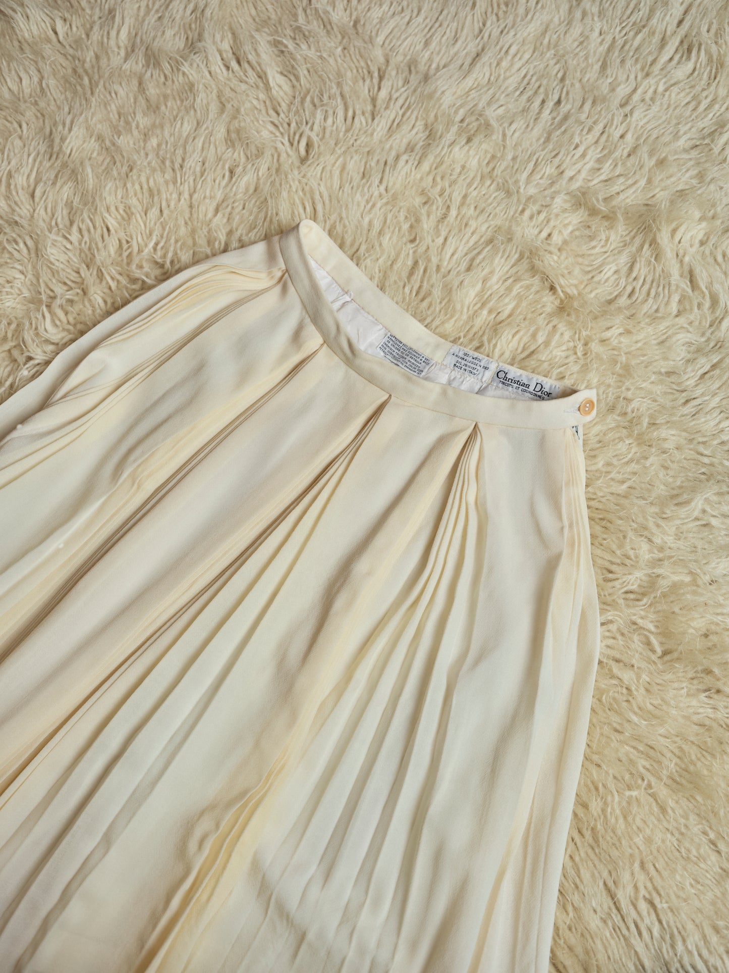 Gonna mille pieghe Dior coordonnées anni 80