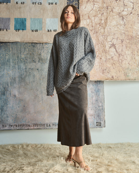 Gonna in camoscio firmata MAX MARA