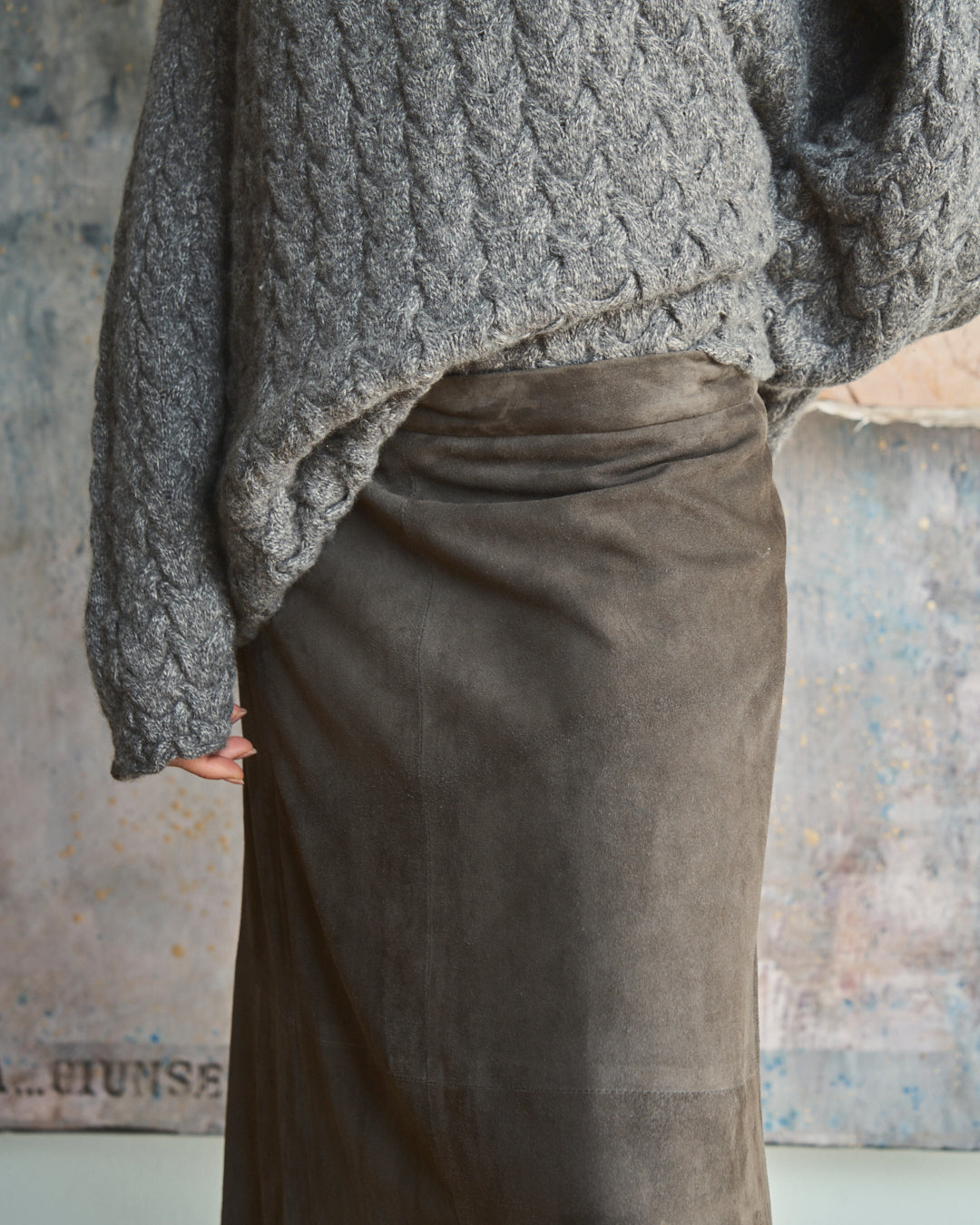 Gonna in camoscio firmata MAX MARA