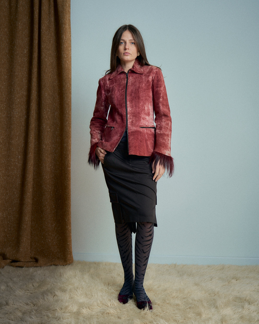 Gonna Marithé + Francois Girbaud in cotone stretch con fiocchi e tasche