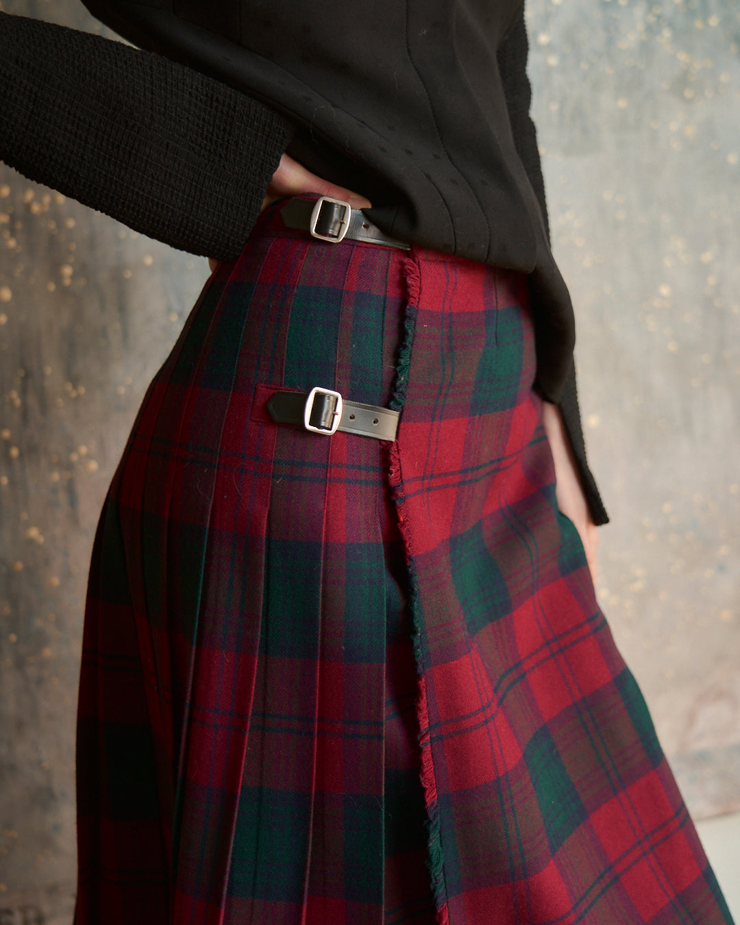 Kilt scozzese bordeaux