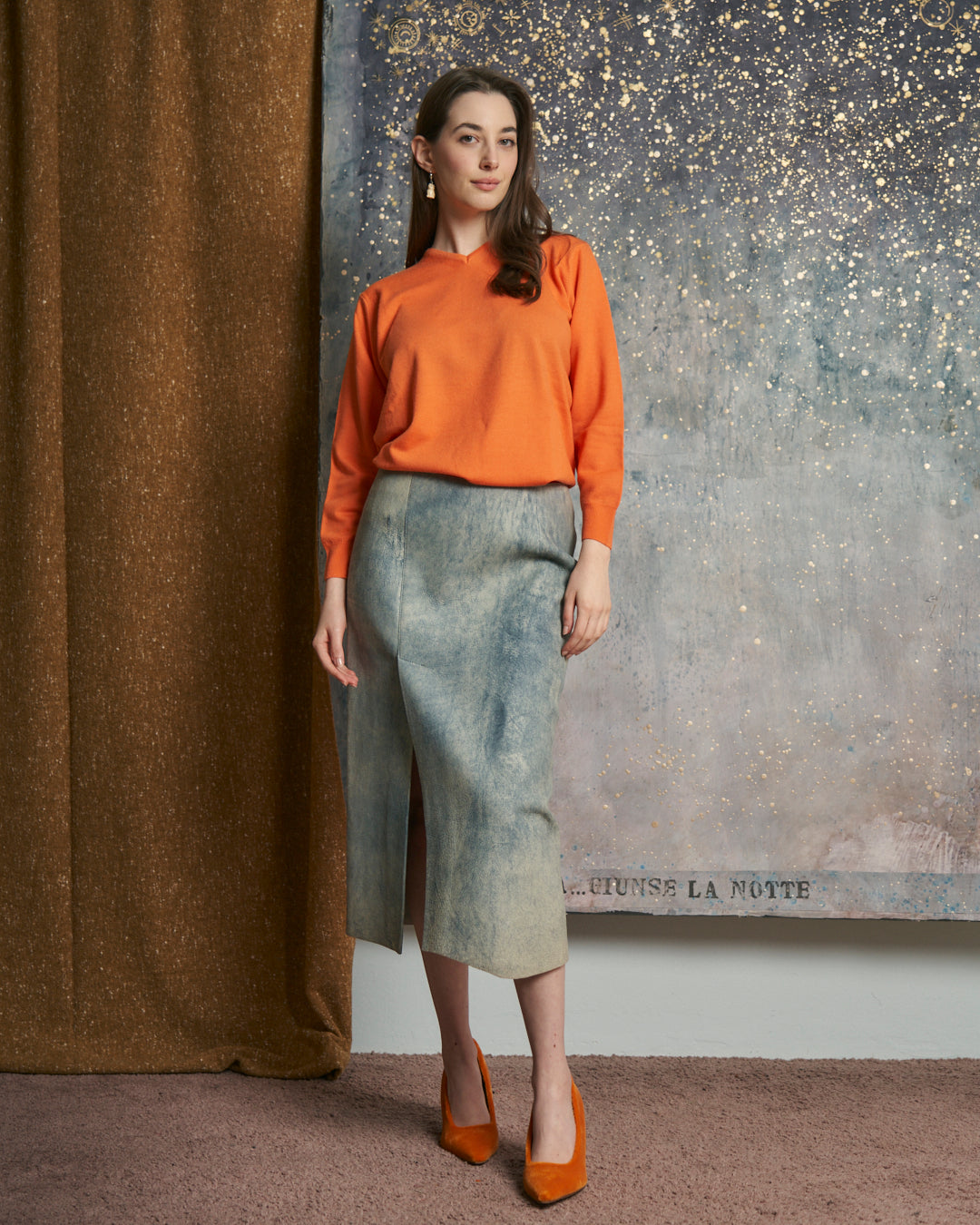 Maglia in lana cashmere e seta