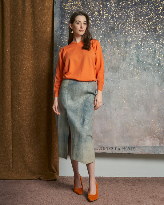 Maglia in lana cashmere e seta