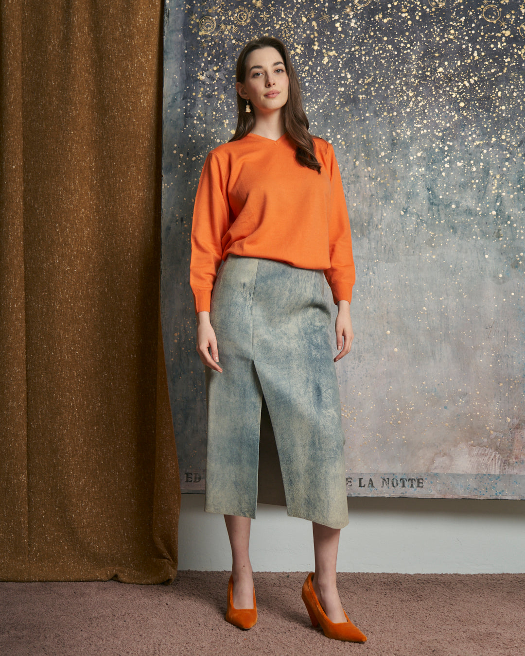 Maglia in lana cashmere e seta