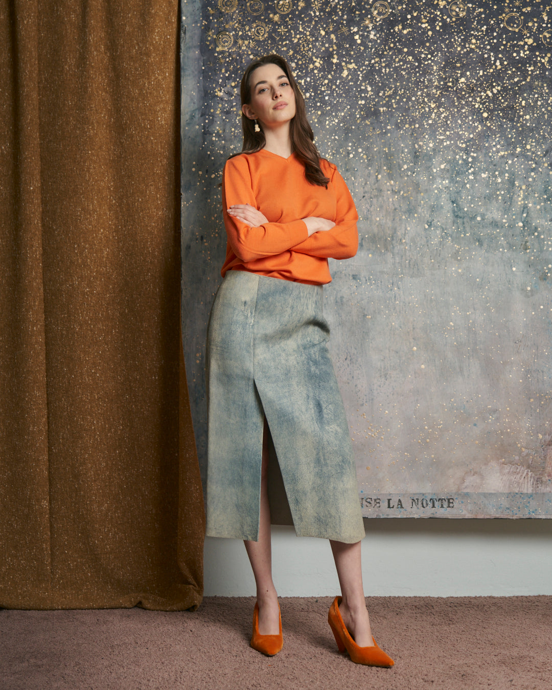 Maglia in lana cashmere e seta