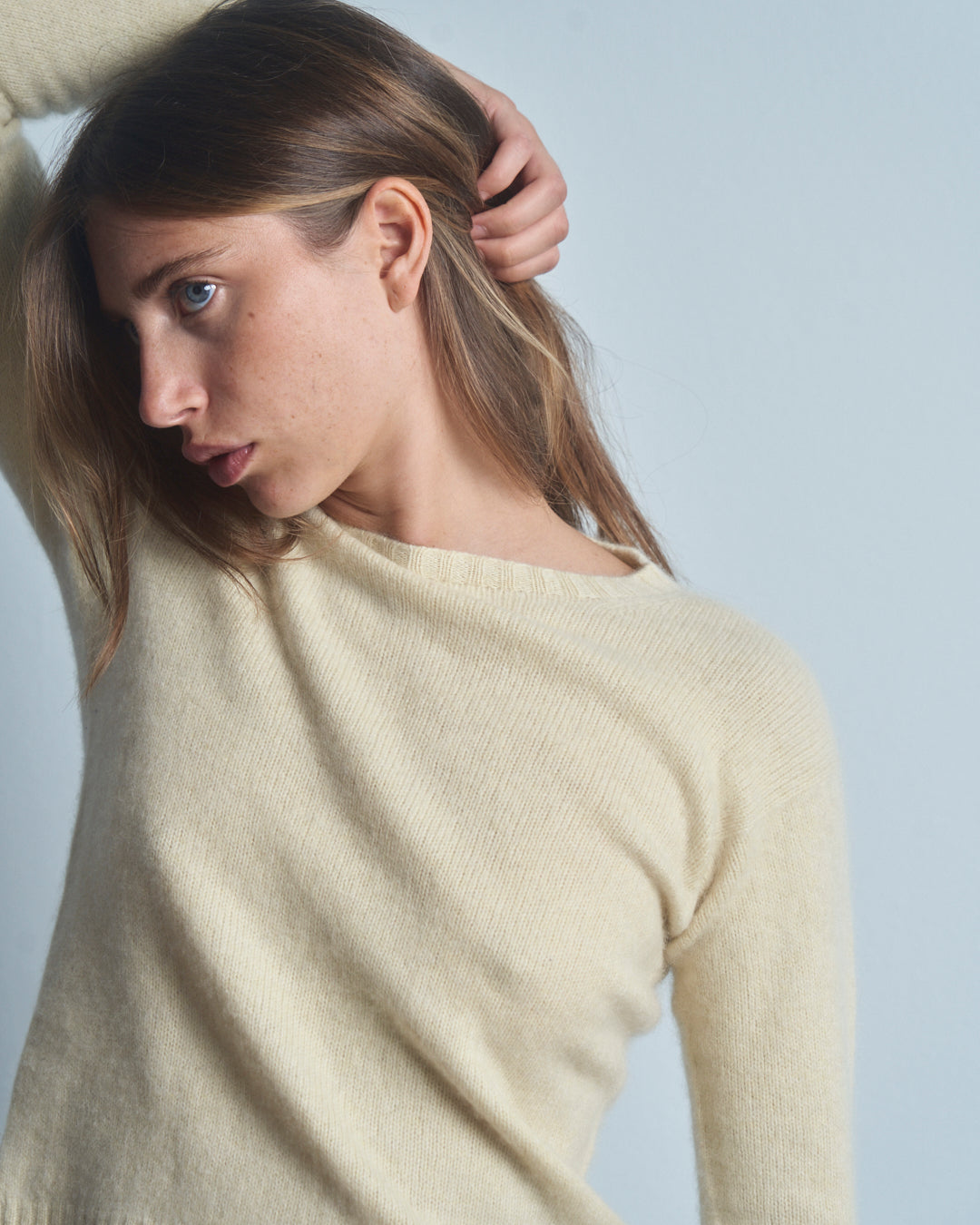 Maglia girocollo in cashmere