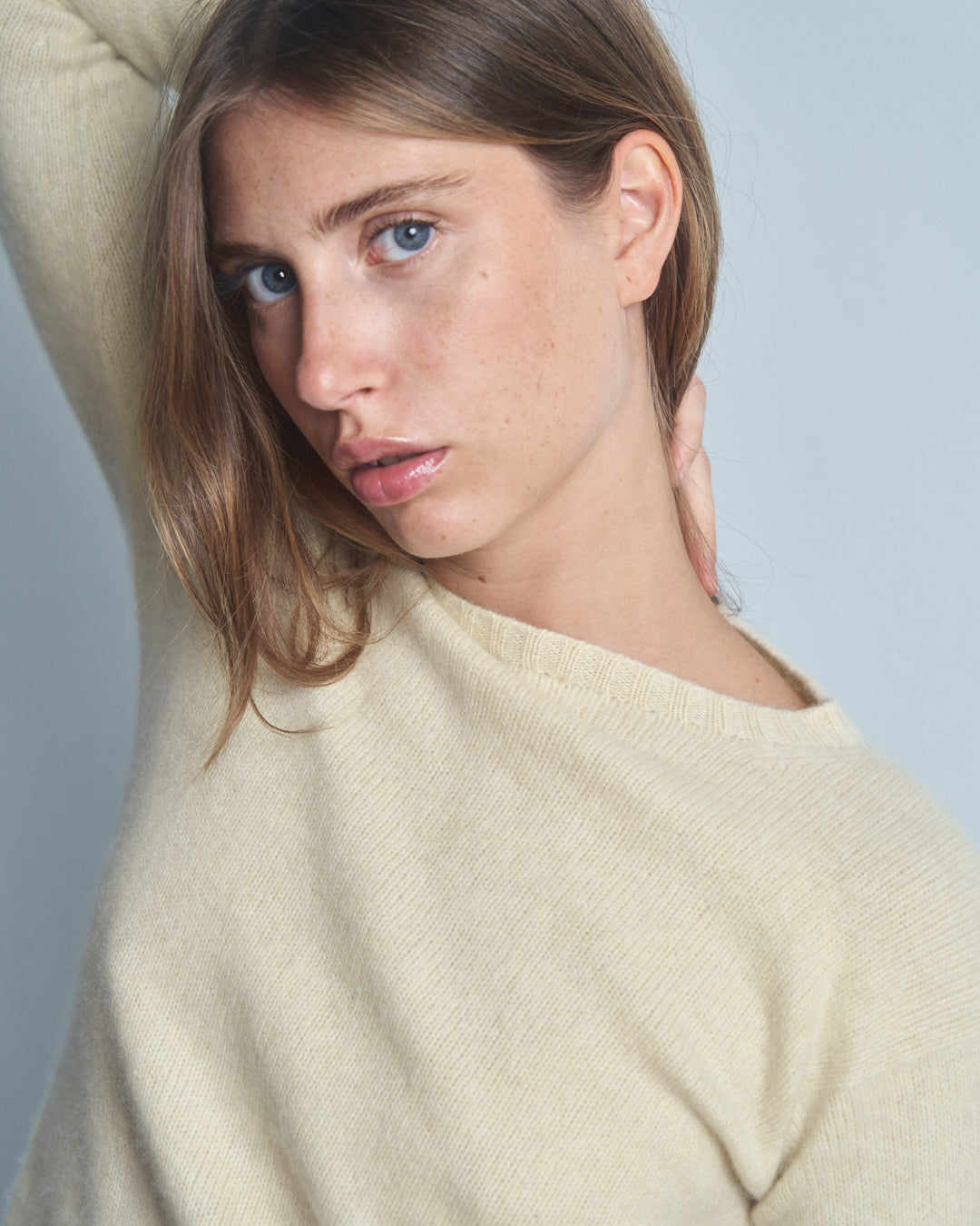 Maglia girocollo in cashmere