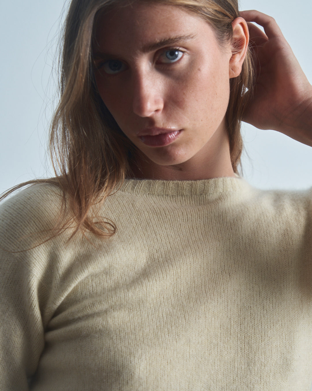 Maglia girocollo in cashmere