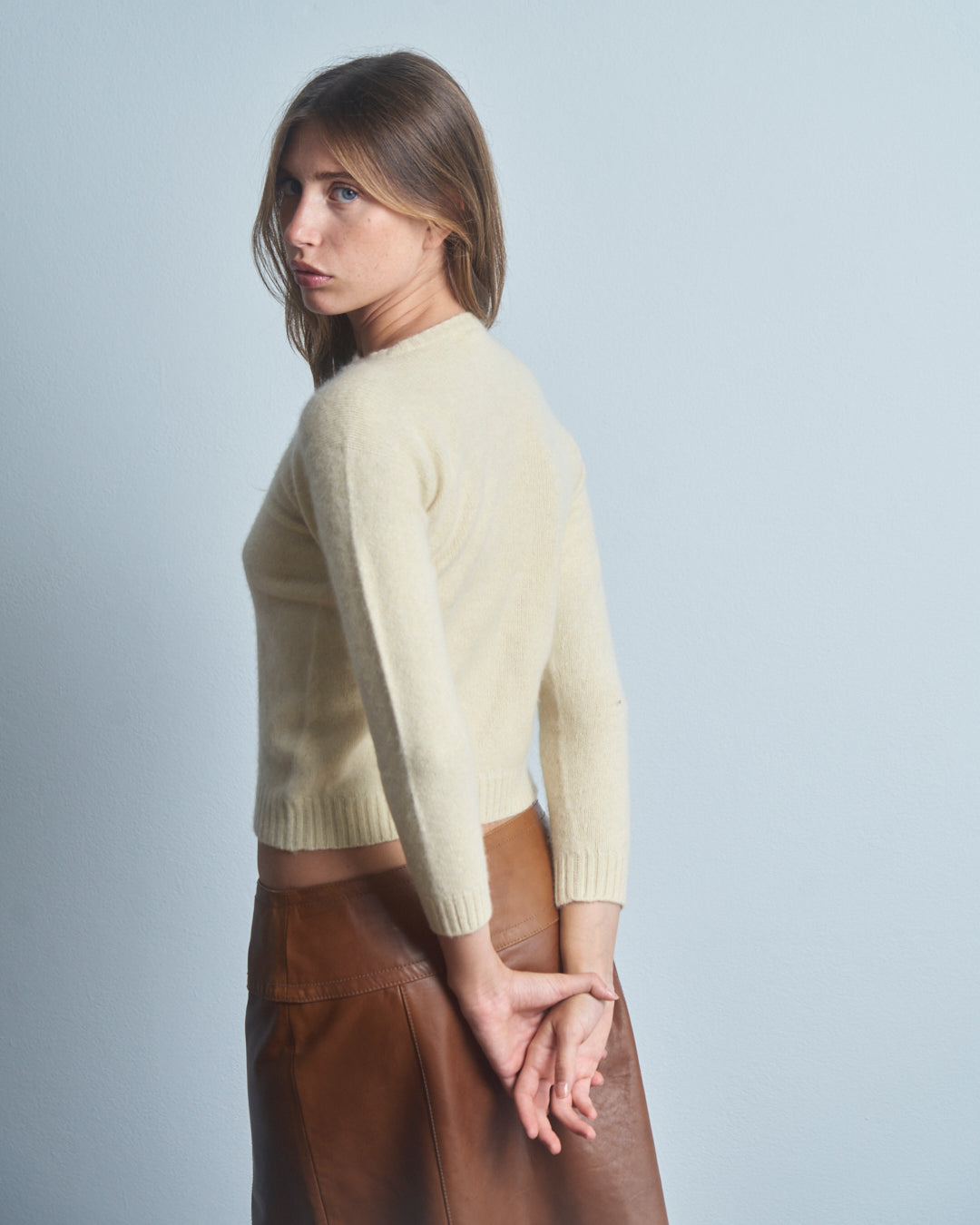 Maglia girocollo in cashmere