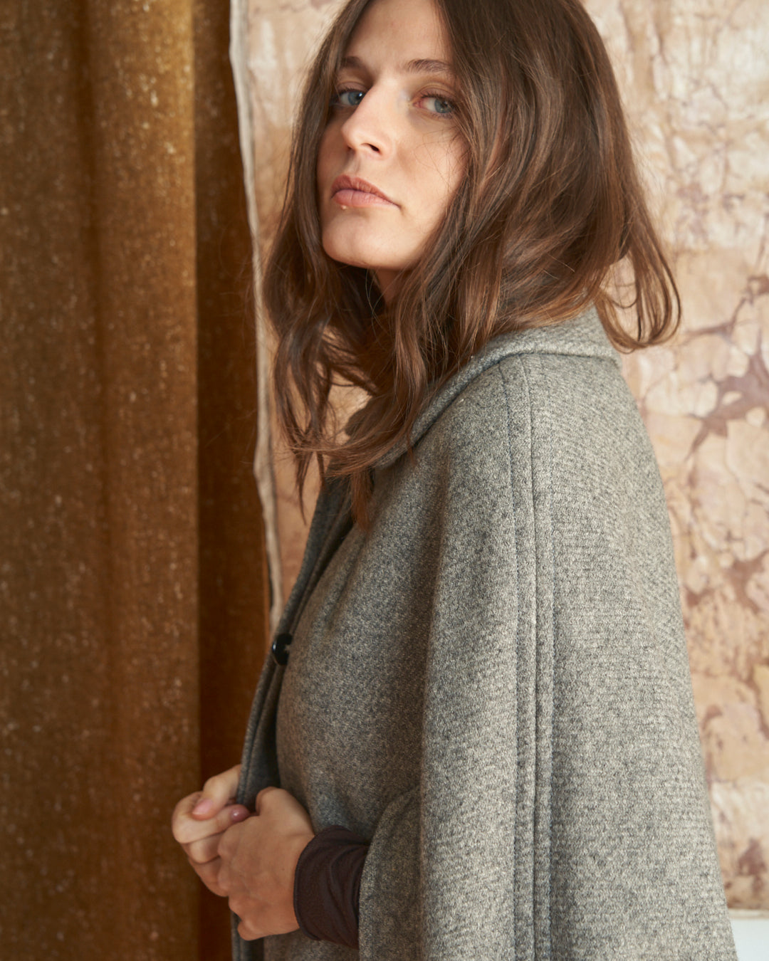 Mantella in lana sartoriale vintage anni 80